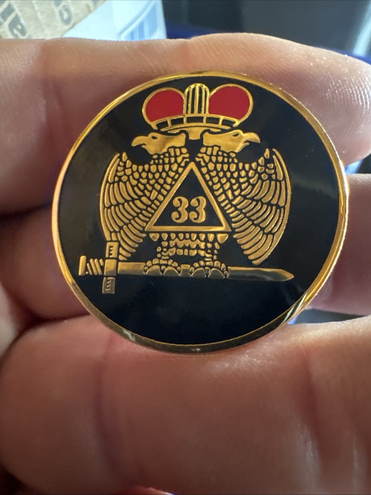 2pcs Masonic Scottish Rite 33rd Degree  Lapel Hat Pin Buying Two 