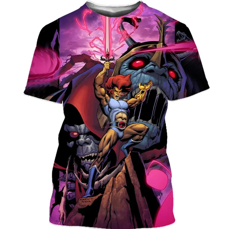 Summer T-Shirts Thundercats Cartoon Anime 3D HOT NEW All sizes XY406