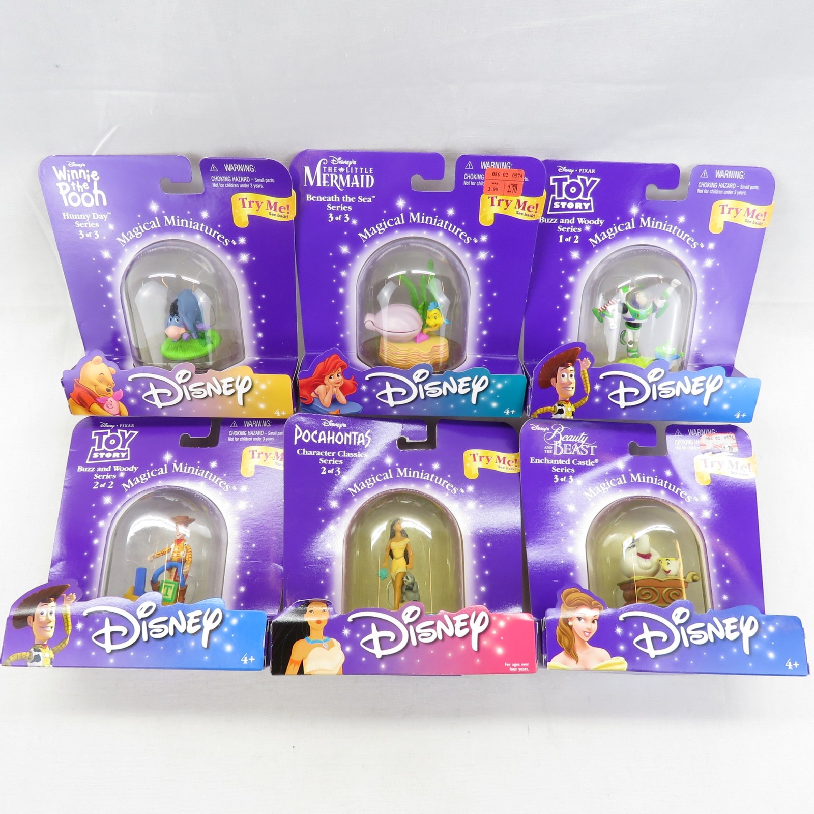 Disney's Magical Miniatures Lot of 6 Toys Mattel 2000