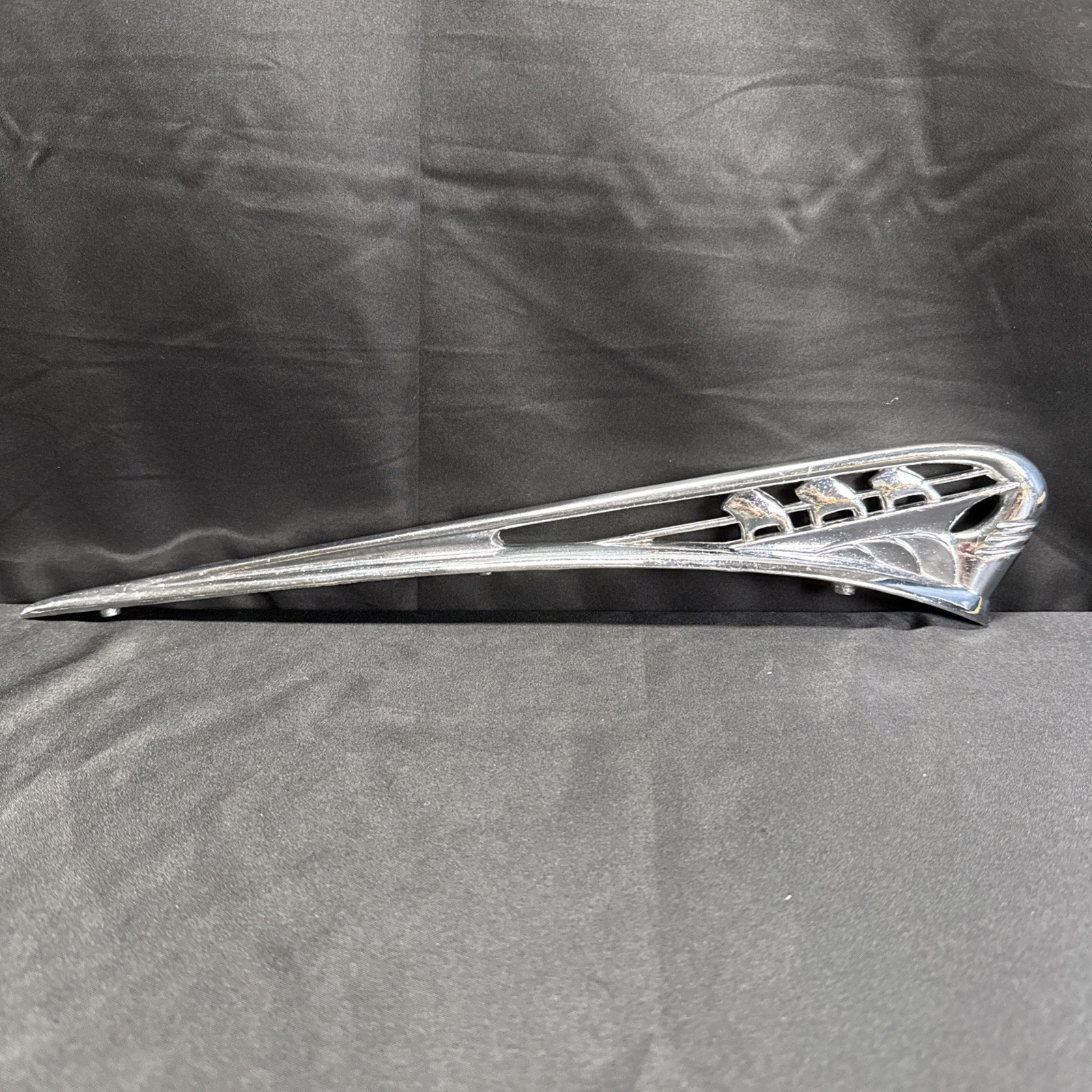 Vintage 1940s Plymouth Hood Ornament Sailing Ship Chrome (read description)