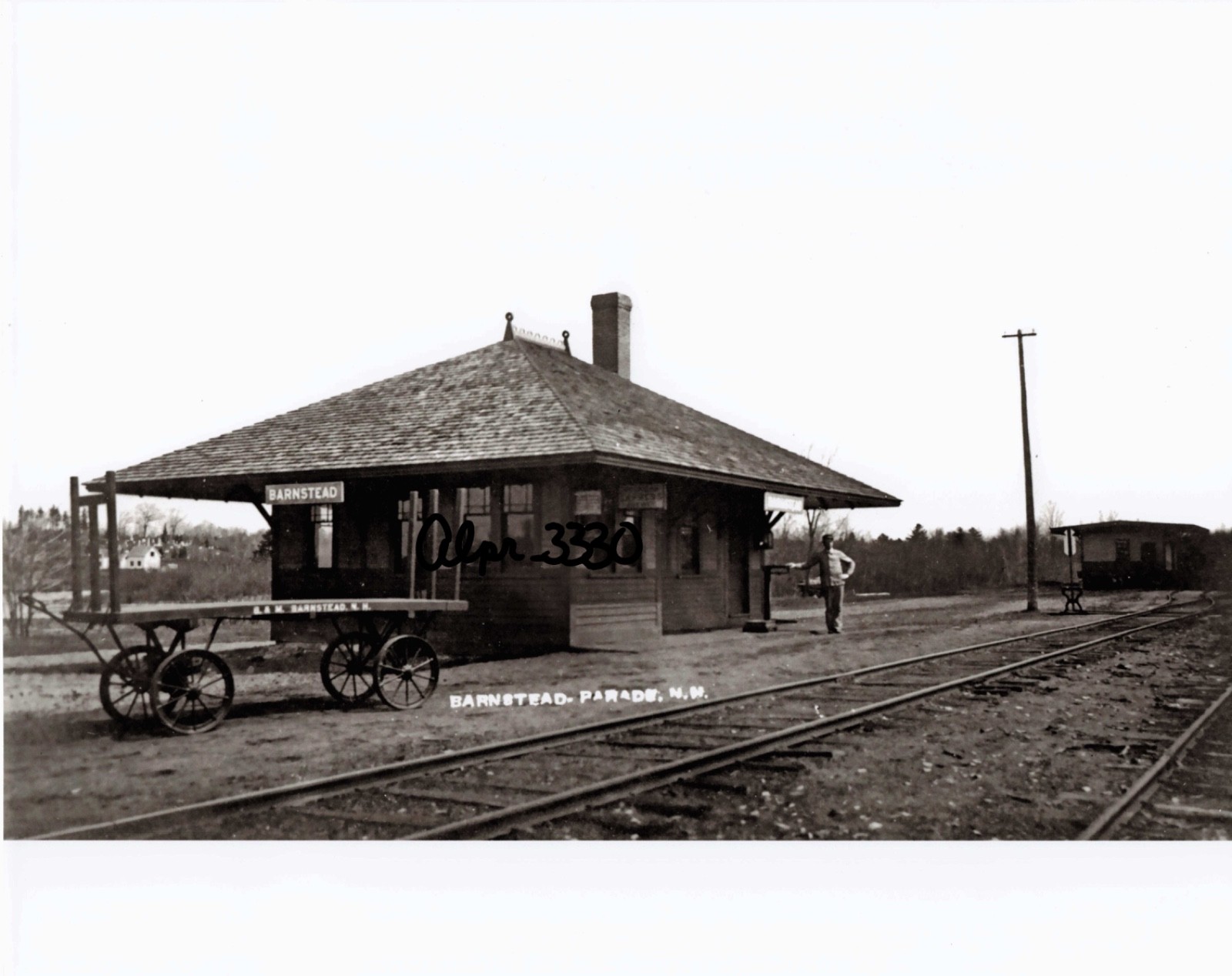 8 x 10 Photo: Boston & Maine Station Barnstead Parade NH