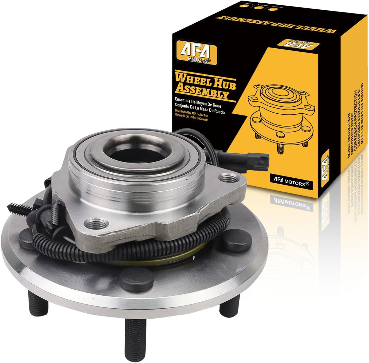 With ABS Front Wheel Bearing and Hub Assembly Compatible with 2012-2018 Ram 1500