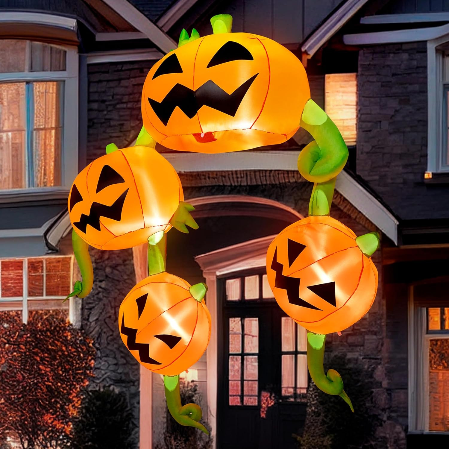 10 FT Tall Halloween Inflatables Outdoor Decoration, Inflatable Pumpkins Hanging