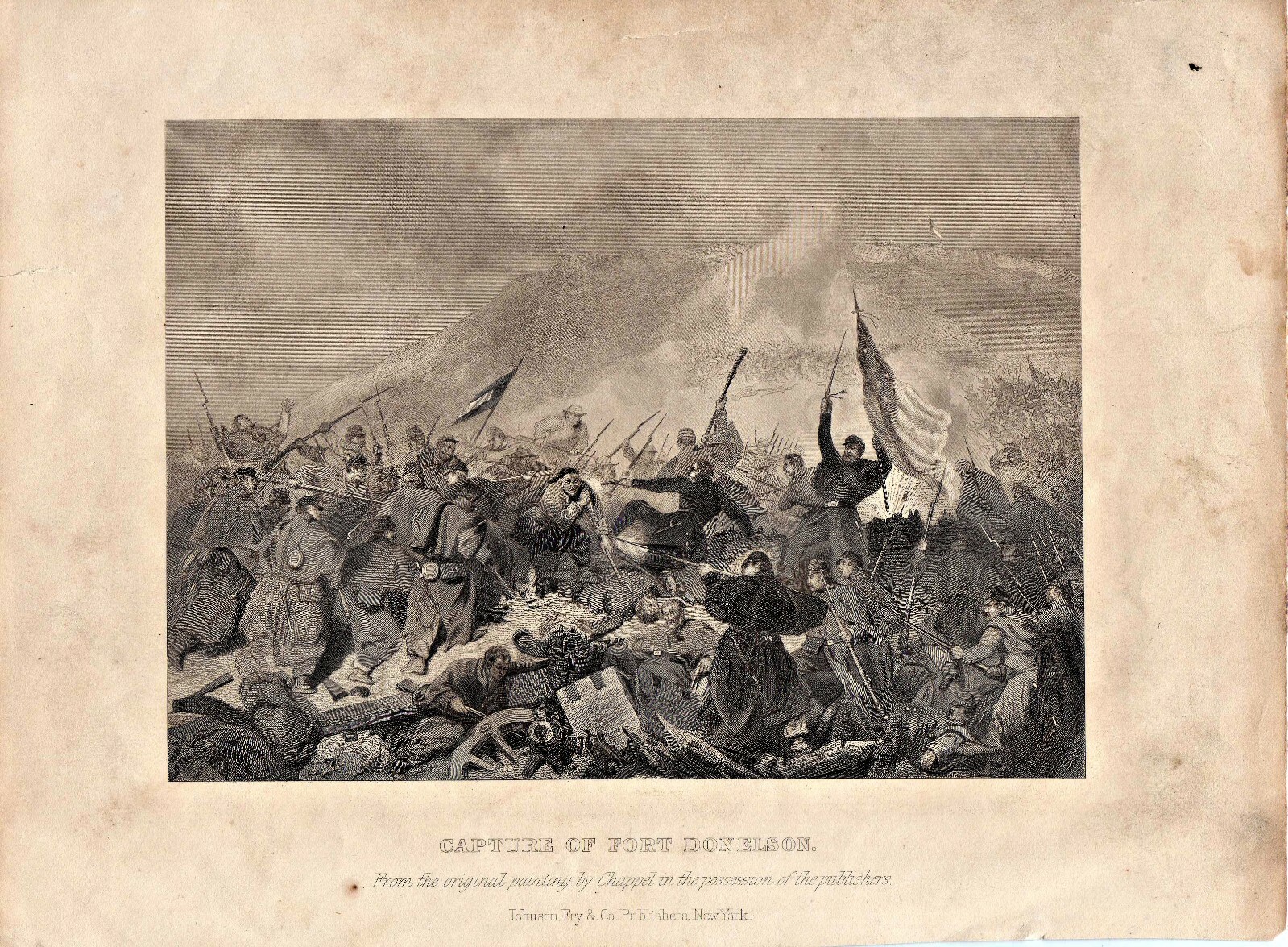 Civil War Photo:Capture Of Fort Donelson, Johnson, Fry & Co, Publisher, New York