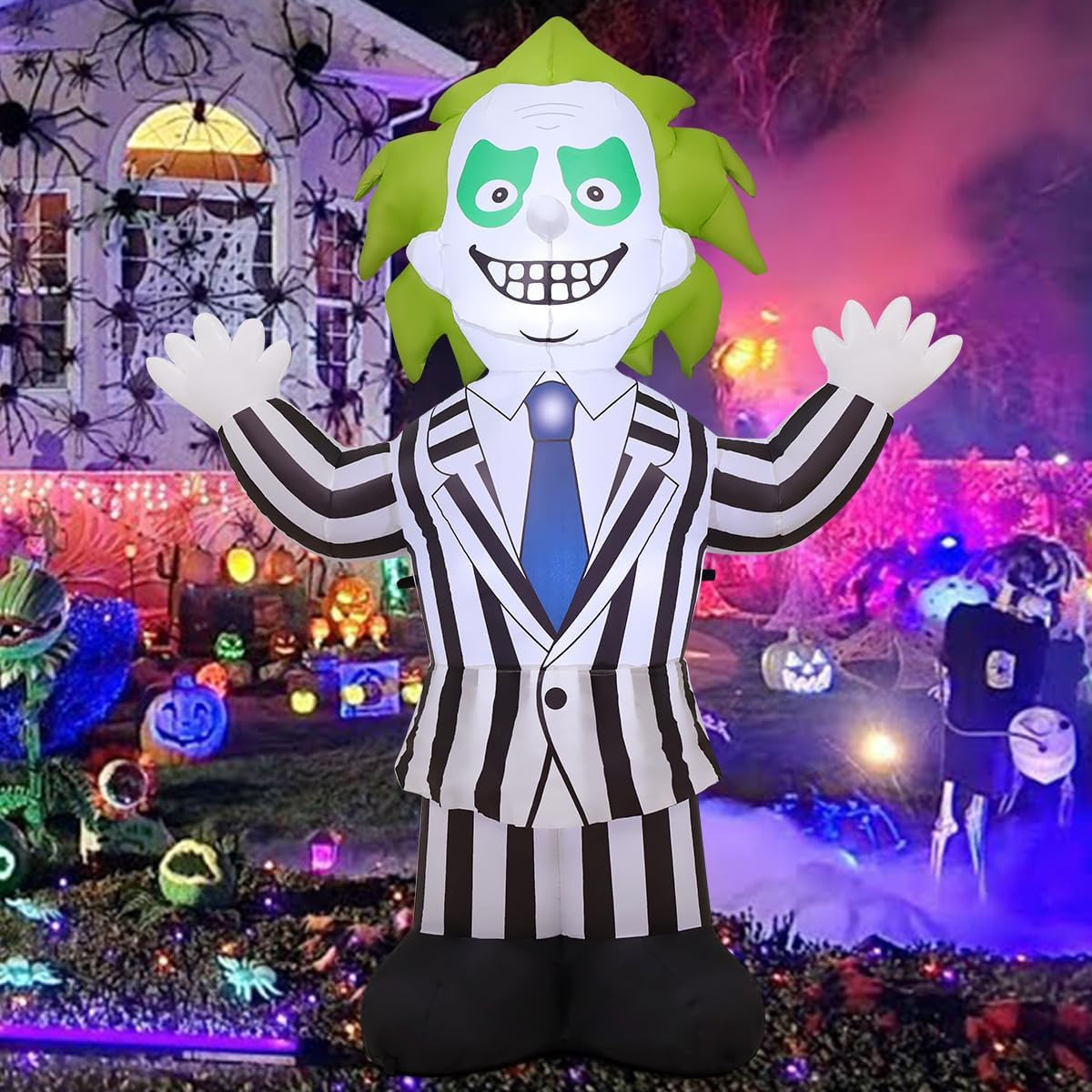 6 FT Halloween Inflatables Suit Weirdo Outdoor Decorations Blow up Yard with Bui