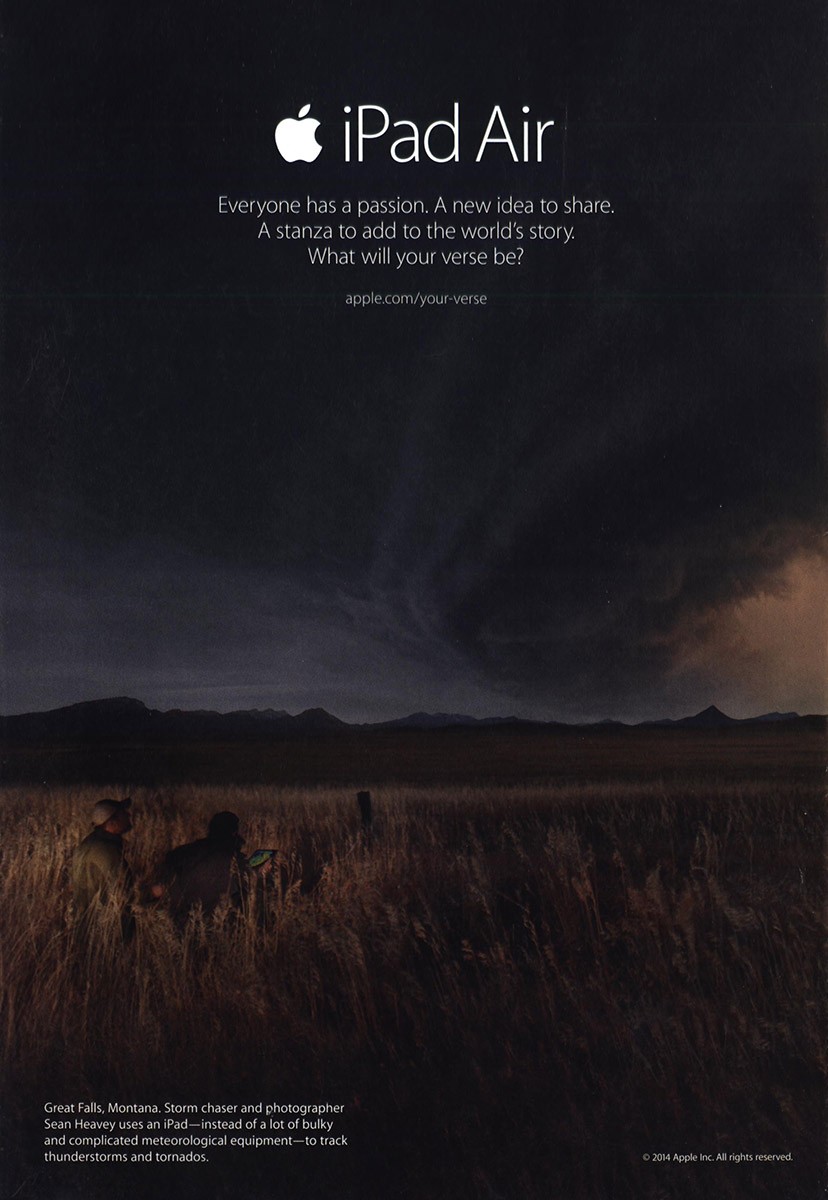 2014 Apple iPad Air: Everyone Has Passion Vintage Print Ad 2014 Apple iPad Air: Everyone Has Passion Vintage Print Ad