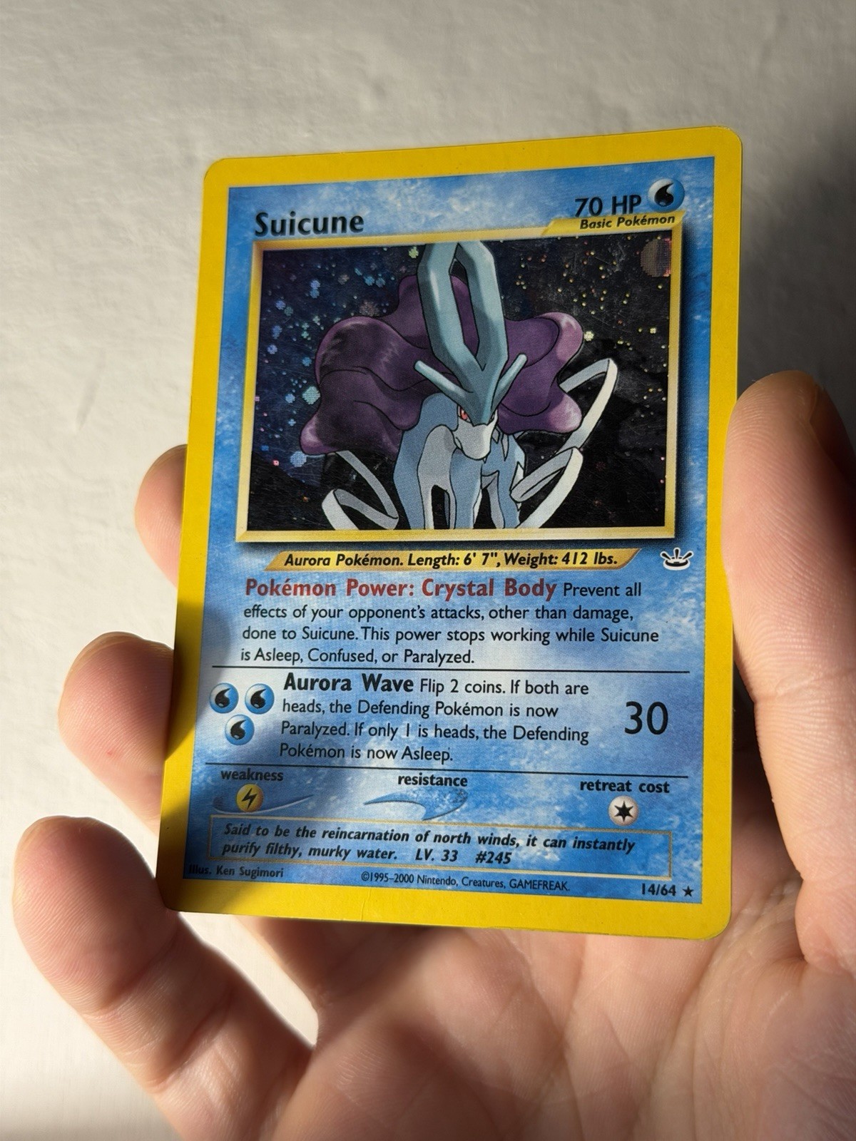 Suicune 14/64 ENG - Holo NEO REVELATION Ken Sugimori