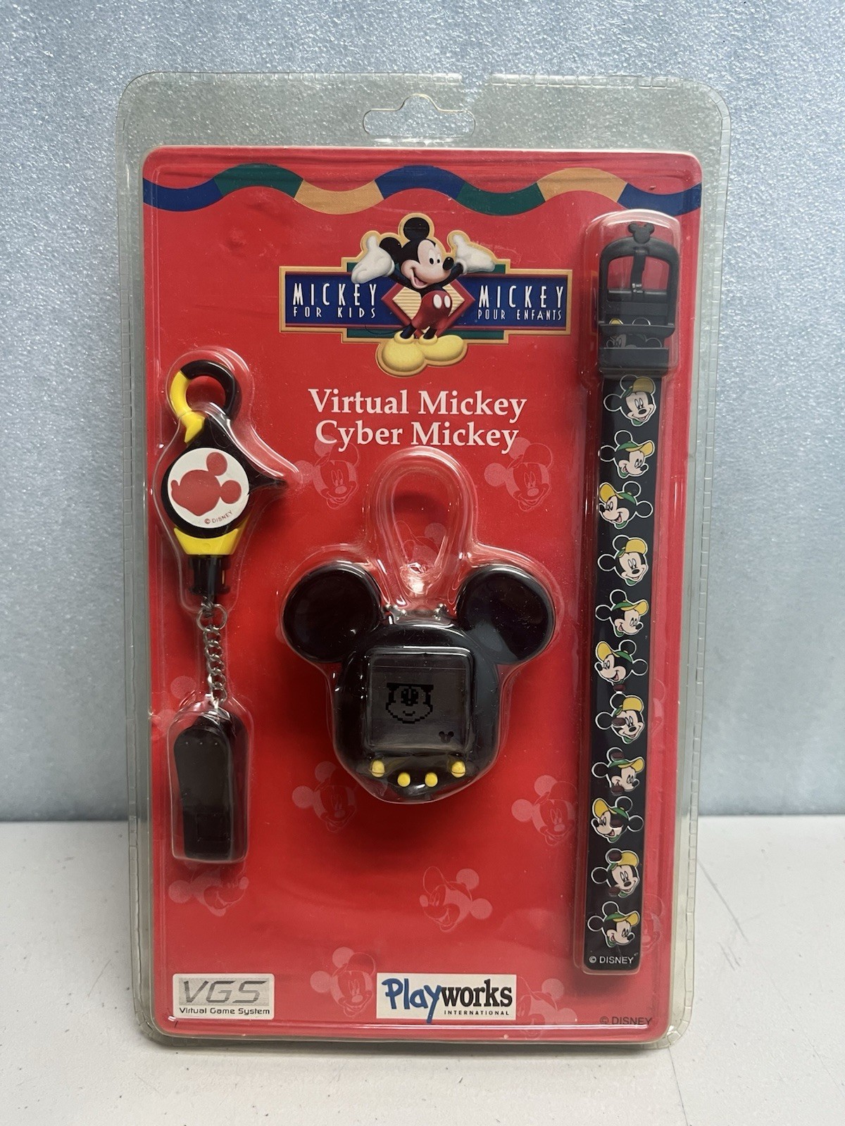 Playworks Virtual Mickey Cyber Mickey VGS Handheld Game Vintage Black