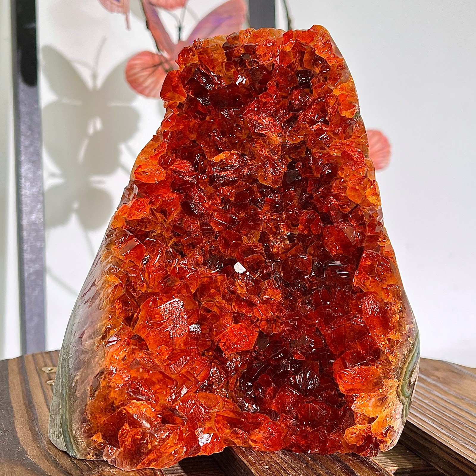 3.04LB Natural yellow crystal cave quartz crystal spiritual decoration