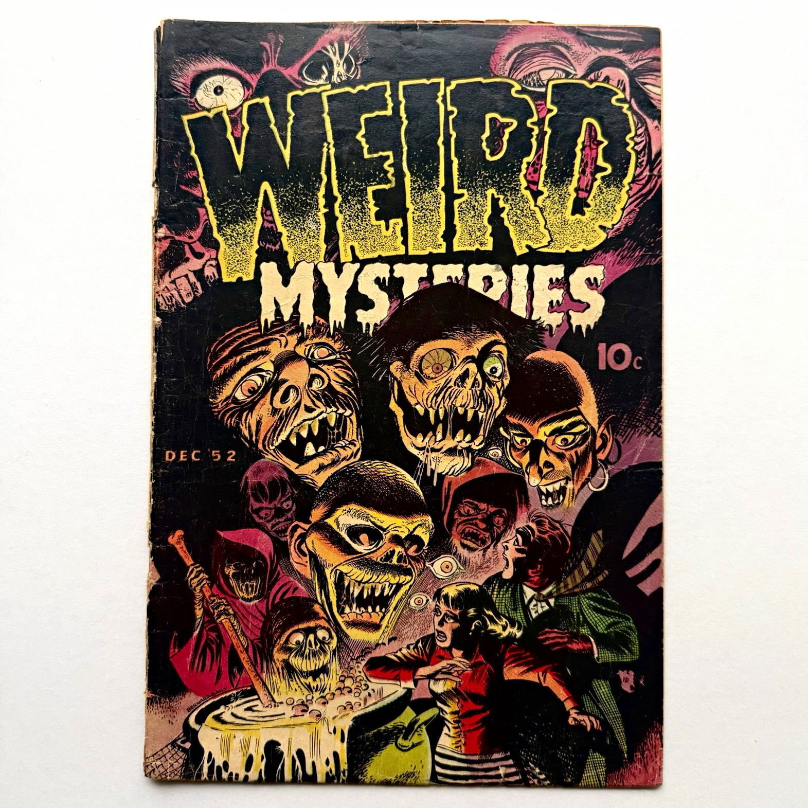 Weird Mysteries 2 Gilmor 1952 Pre-Code Horror Bernard Baily est GD, color touch