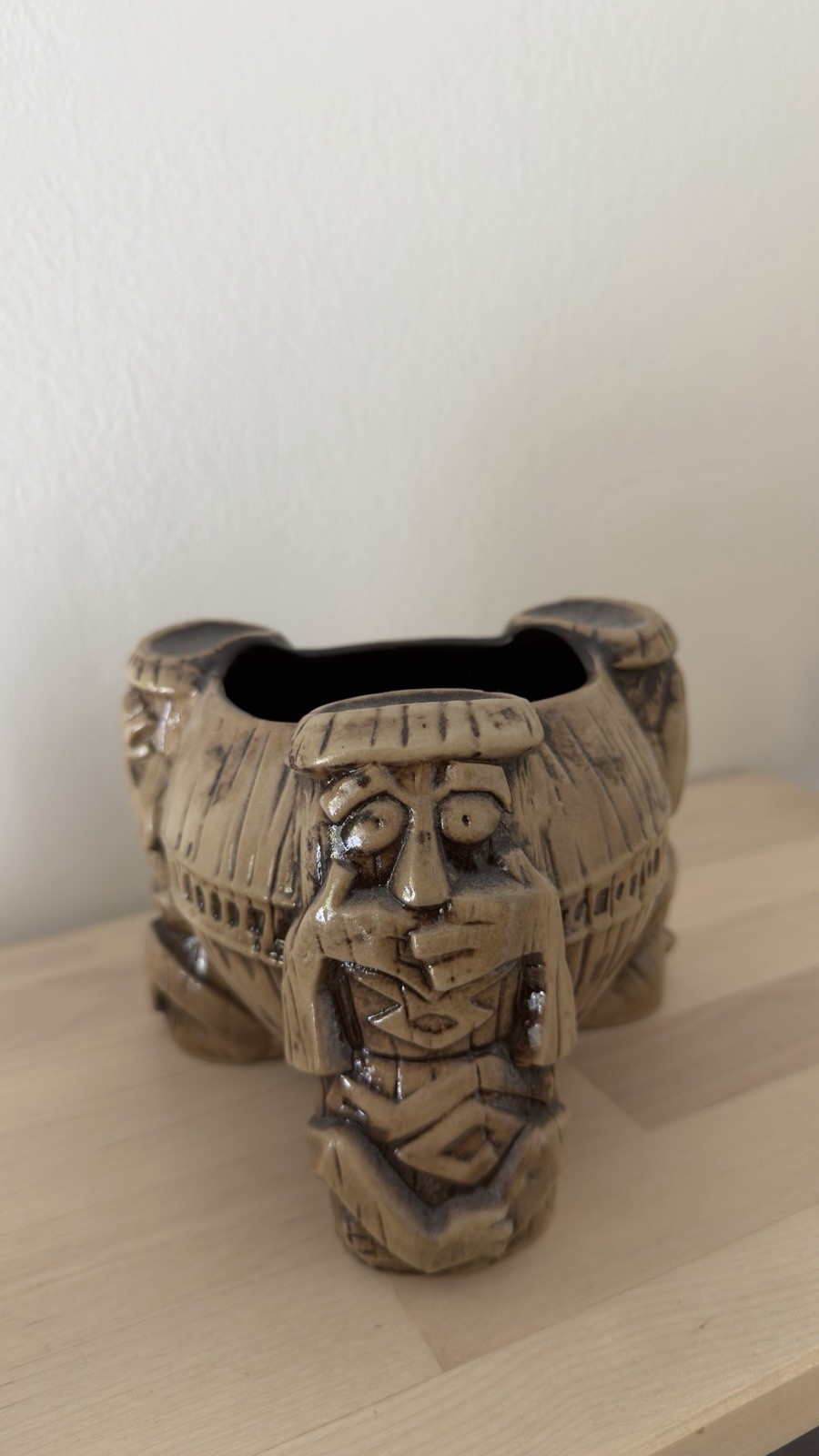 Disney TRADER SAMS Grog Grotto UH-OA Tiki Mug 1st Edition Hear See Speak No Evil