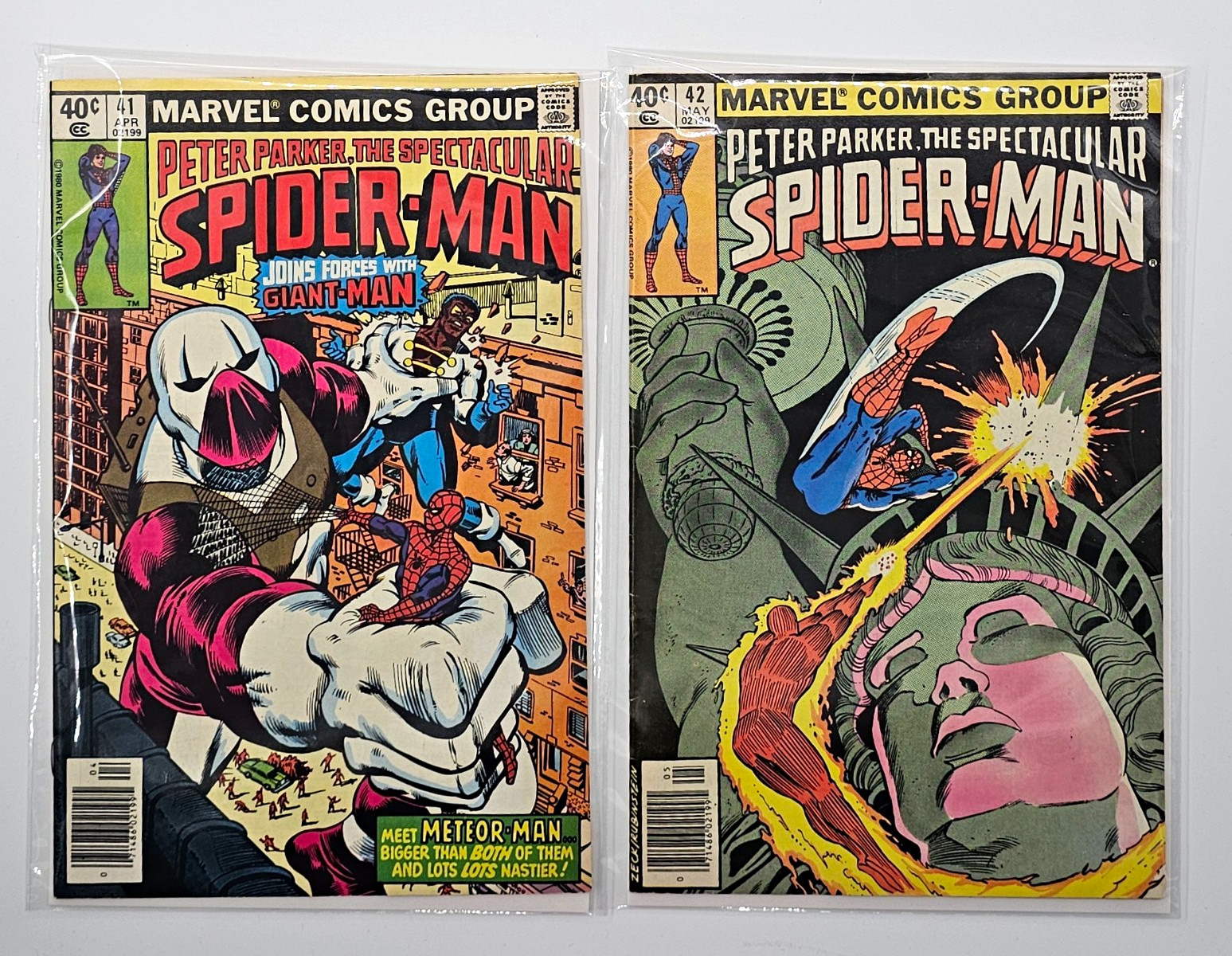 Peter Parker Spectacular Spider-Man #41- #42 (1980) Frightful Four Appearance 