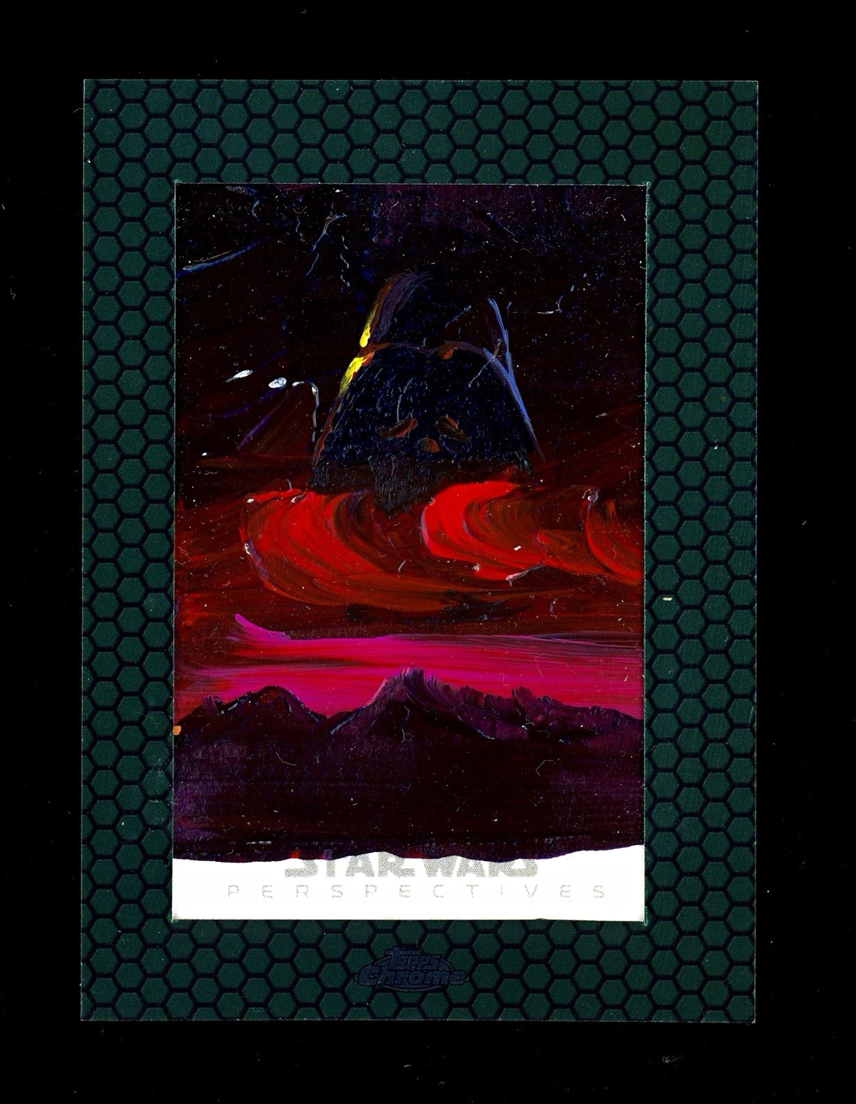 2014 TOPPS STAR WARS CHROME PERSPECTIVES DARTH VADER SKETCH 1/1 INGRID HARDY