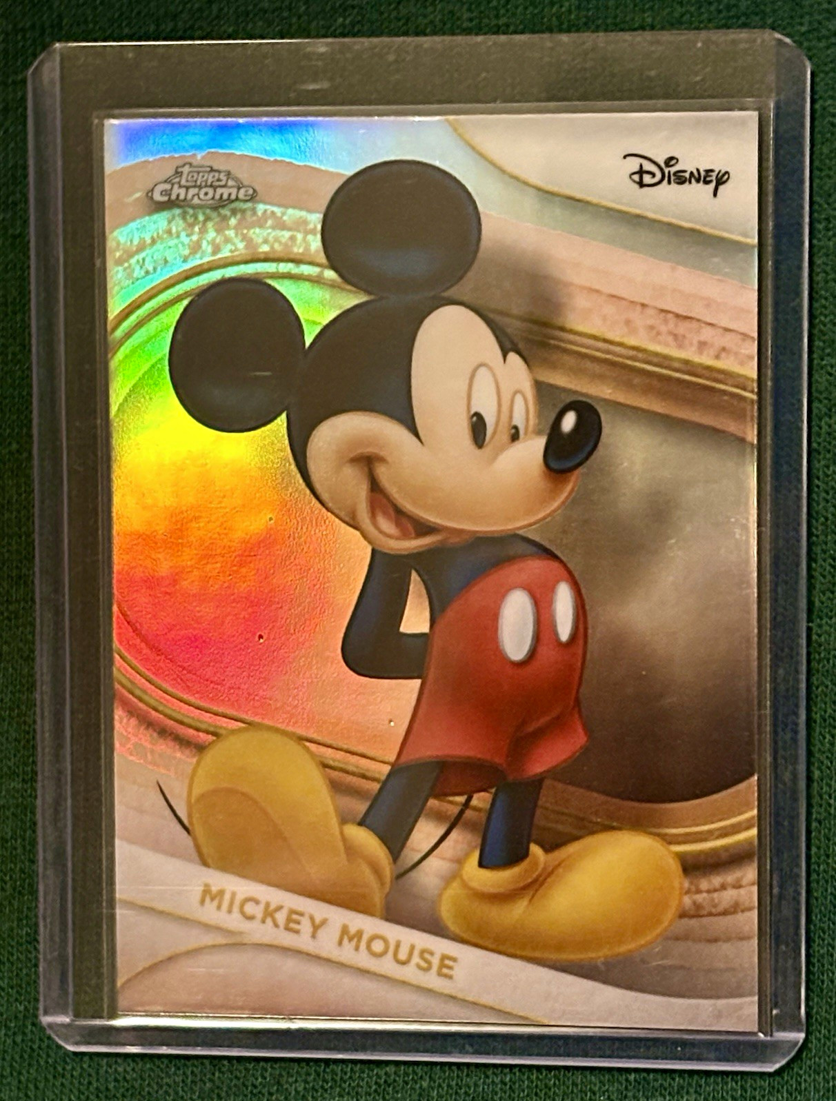 Topps 2025 Topps Chrome Disney Mickey Mouse #1 Refractor Non-Sport Card