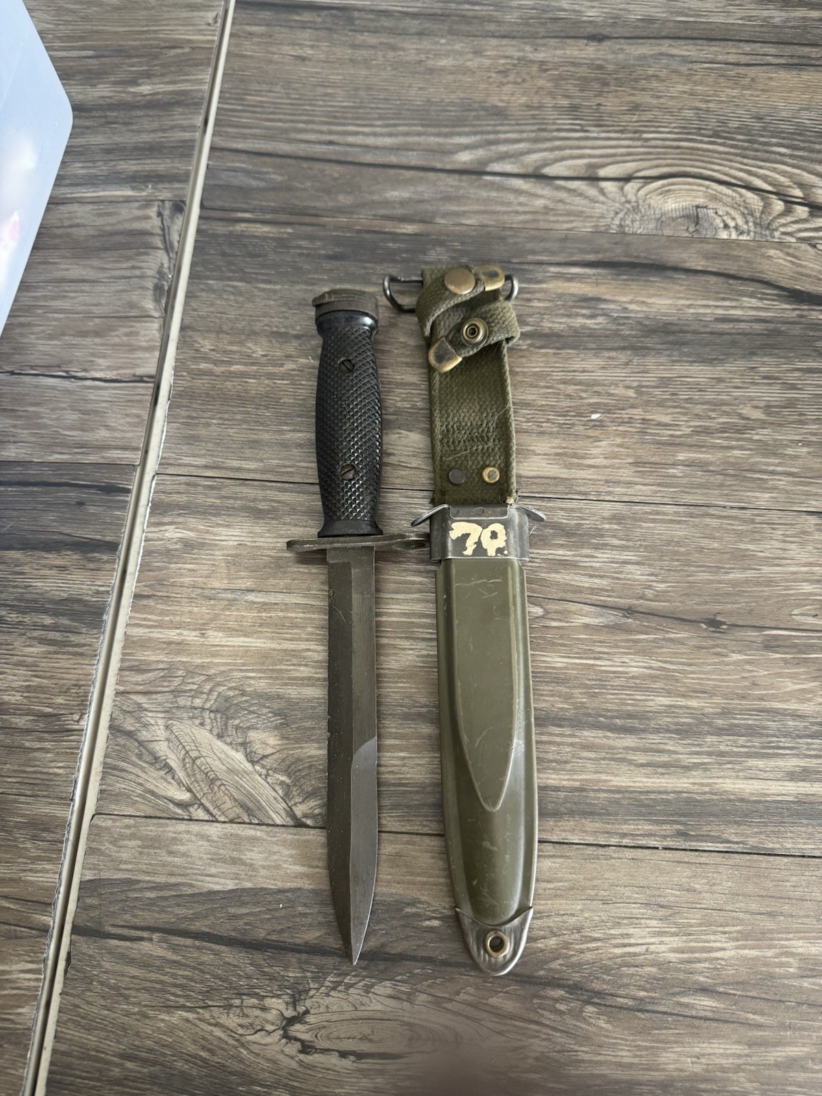 1966-69 USM4 CONETTA BAYONET W/SCABBARD Great Look