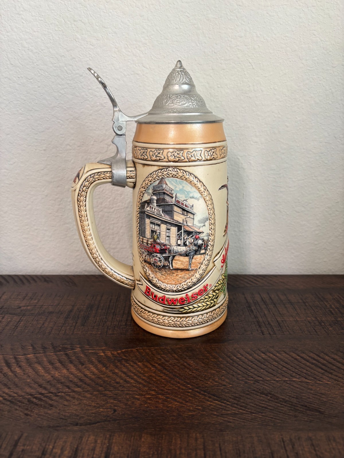 Vintage Budweiser Limited Edition III H Series Beer Stein #79929 Pewter Lid