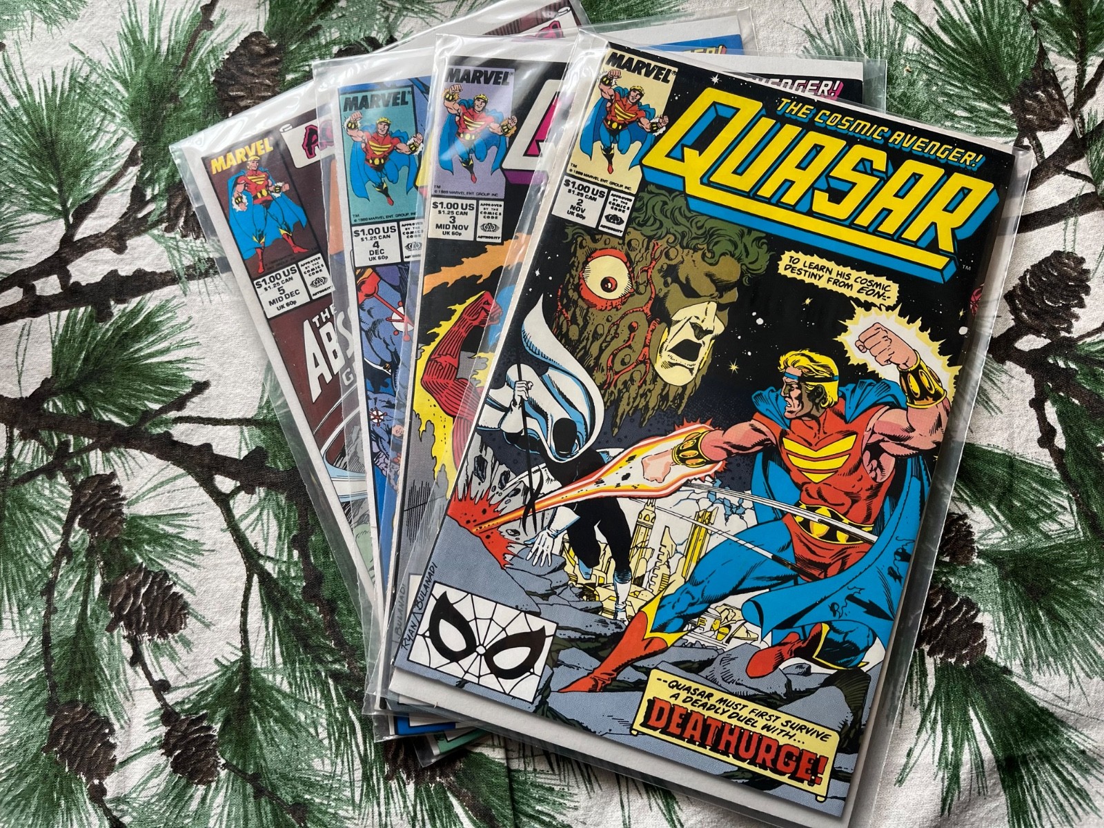 Marvel Comics: Quasar #2-5 1989  F/VF