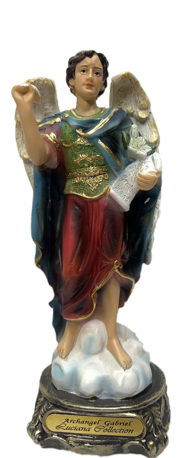 Saint Archangel Gabriel San Gabriel Statue Figurine 8 Inch Religious Gift
