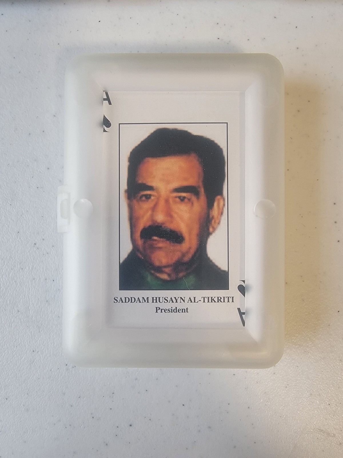 Unbranded Desert Storm Iraq Most Wanted Playing Cards New Clear Box