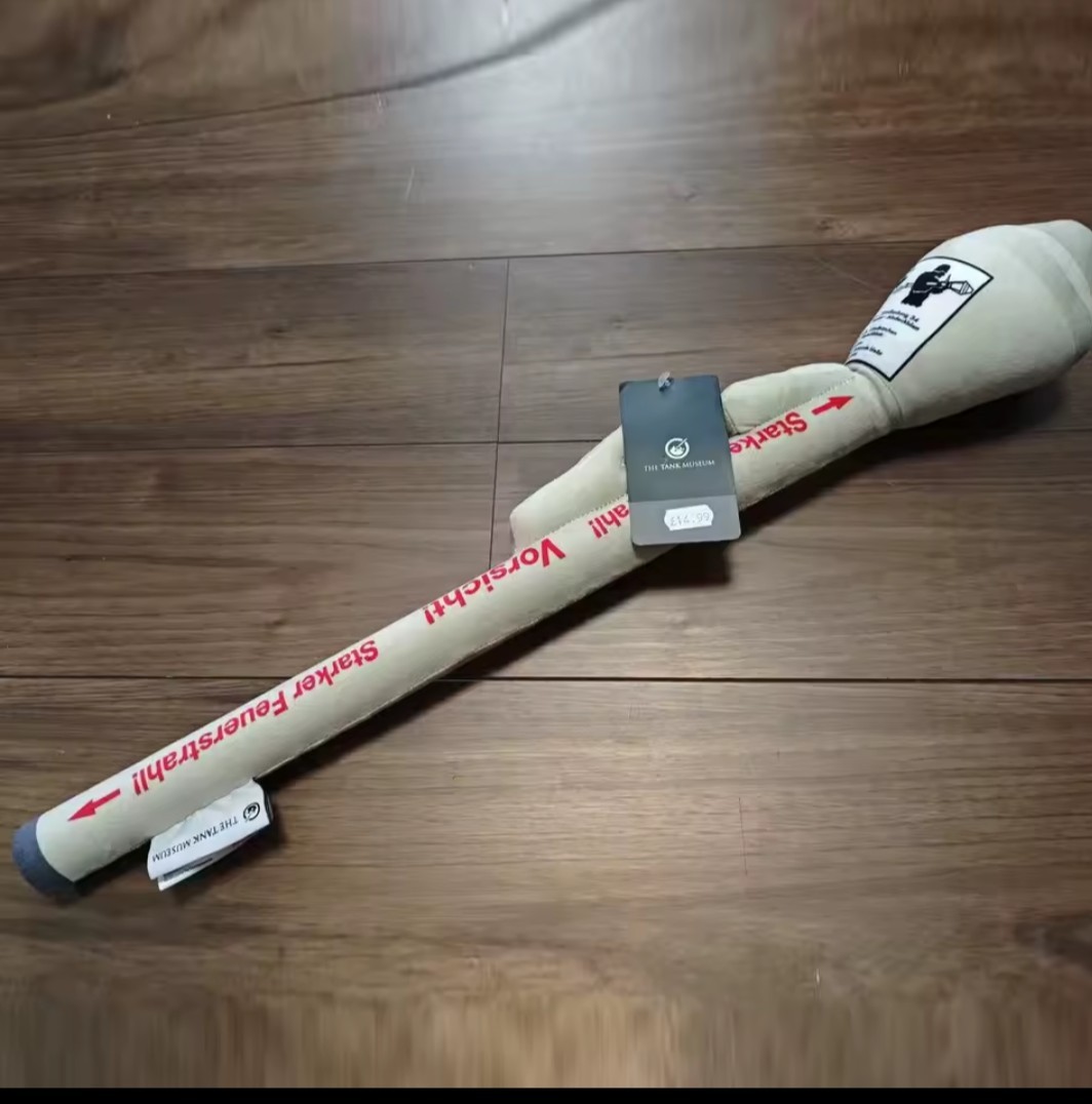 German WWII Panzerfaust, Anti tank rocket plush toy soft