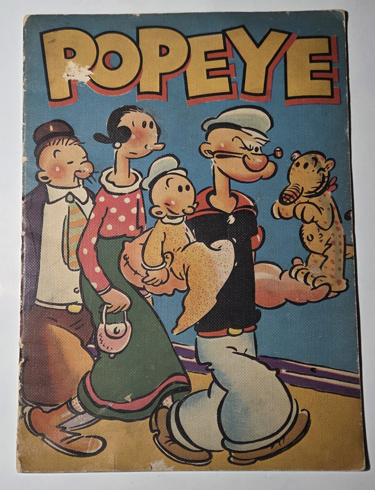 Vintage 1937 Popeye Big Story Book King Features Syndicate Comic Cartoon Book