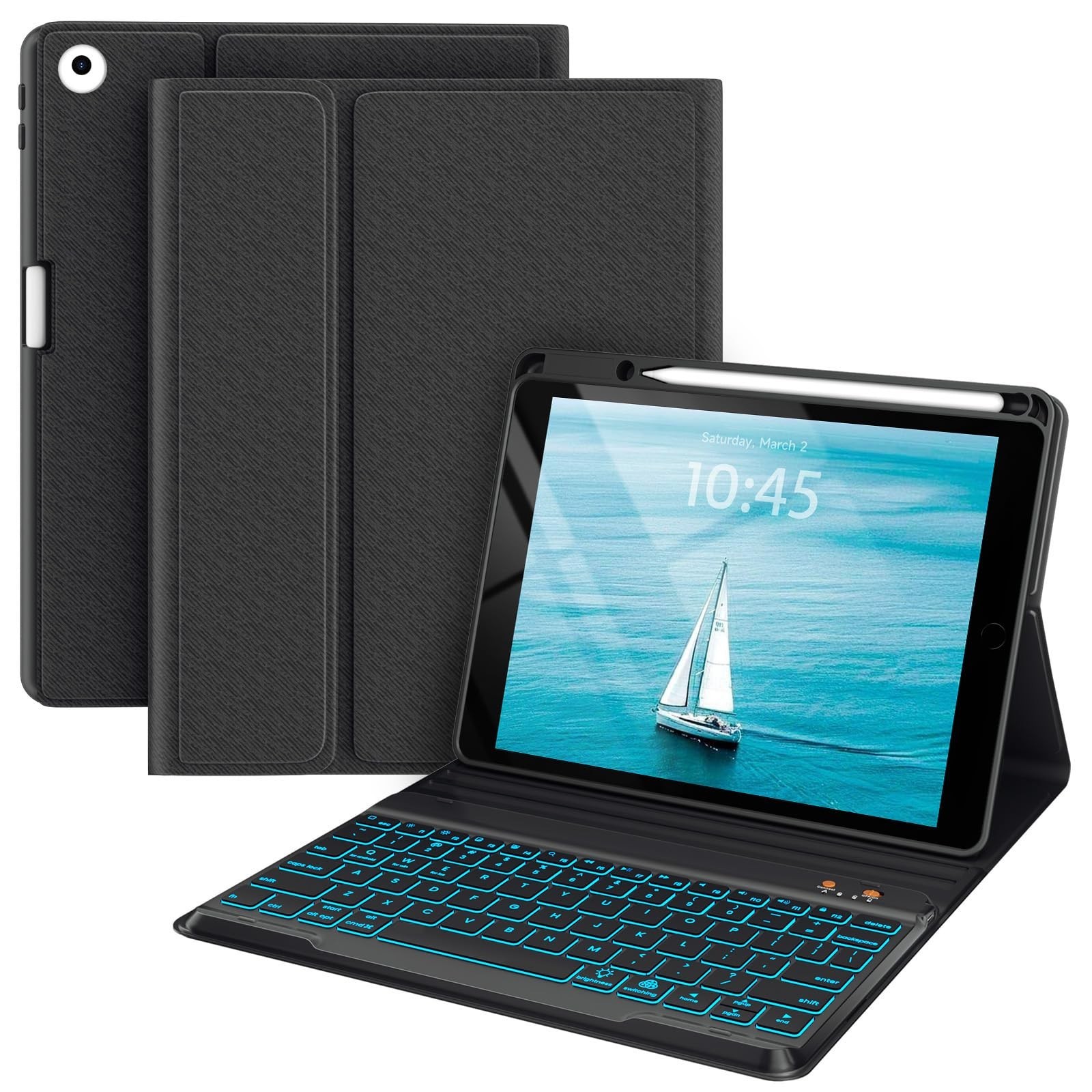 BLUTLOTUS Keyboard case for iPad 5th/6th Generation 2017/2018, 9.7 Inch iPad ...