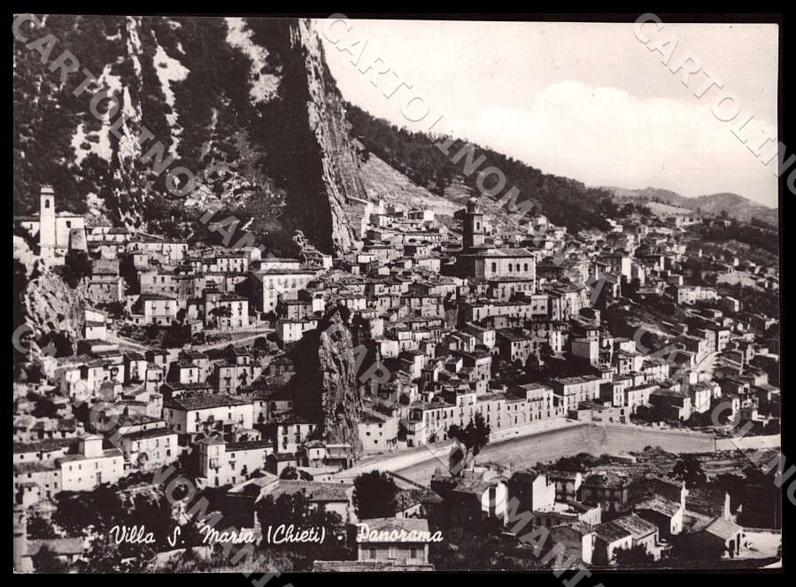 Chieti Villa Santa Maria Panorama Alterocca FG Photo Postcard GM1761