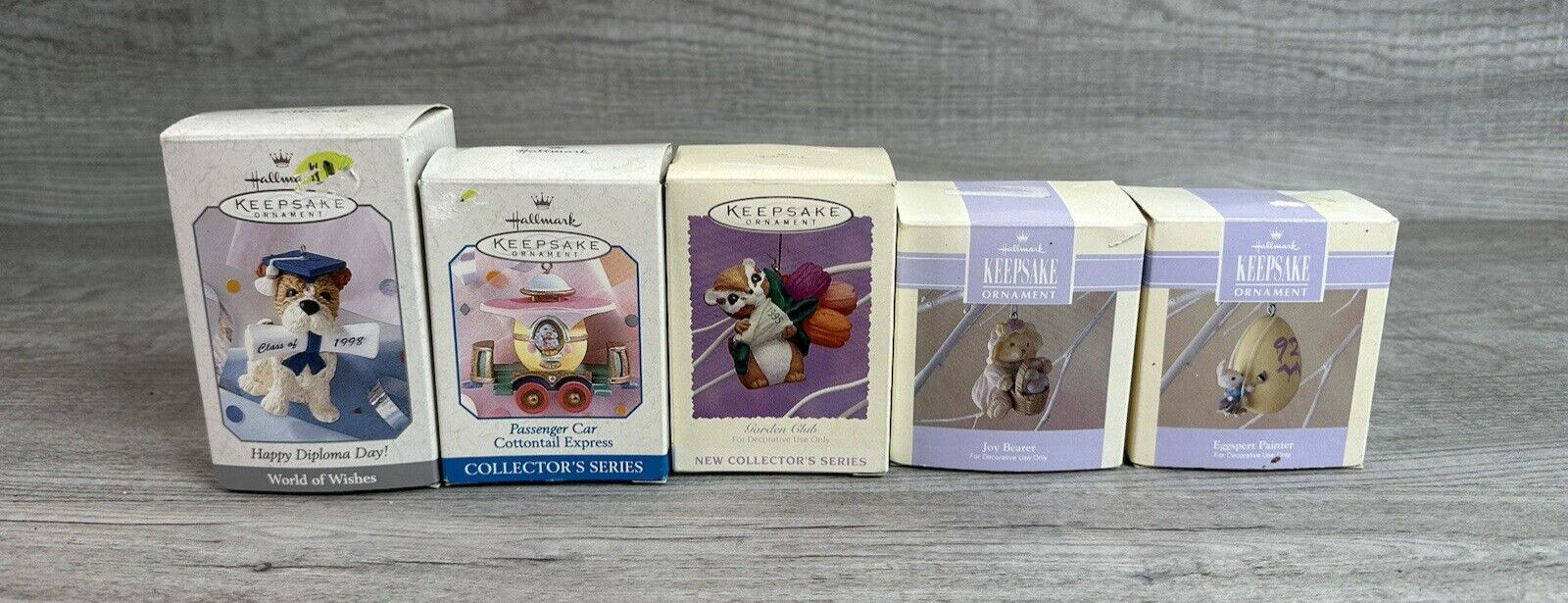 Lot of 5 Vintage Hallmark Keepsake Ornaments 