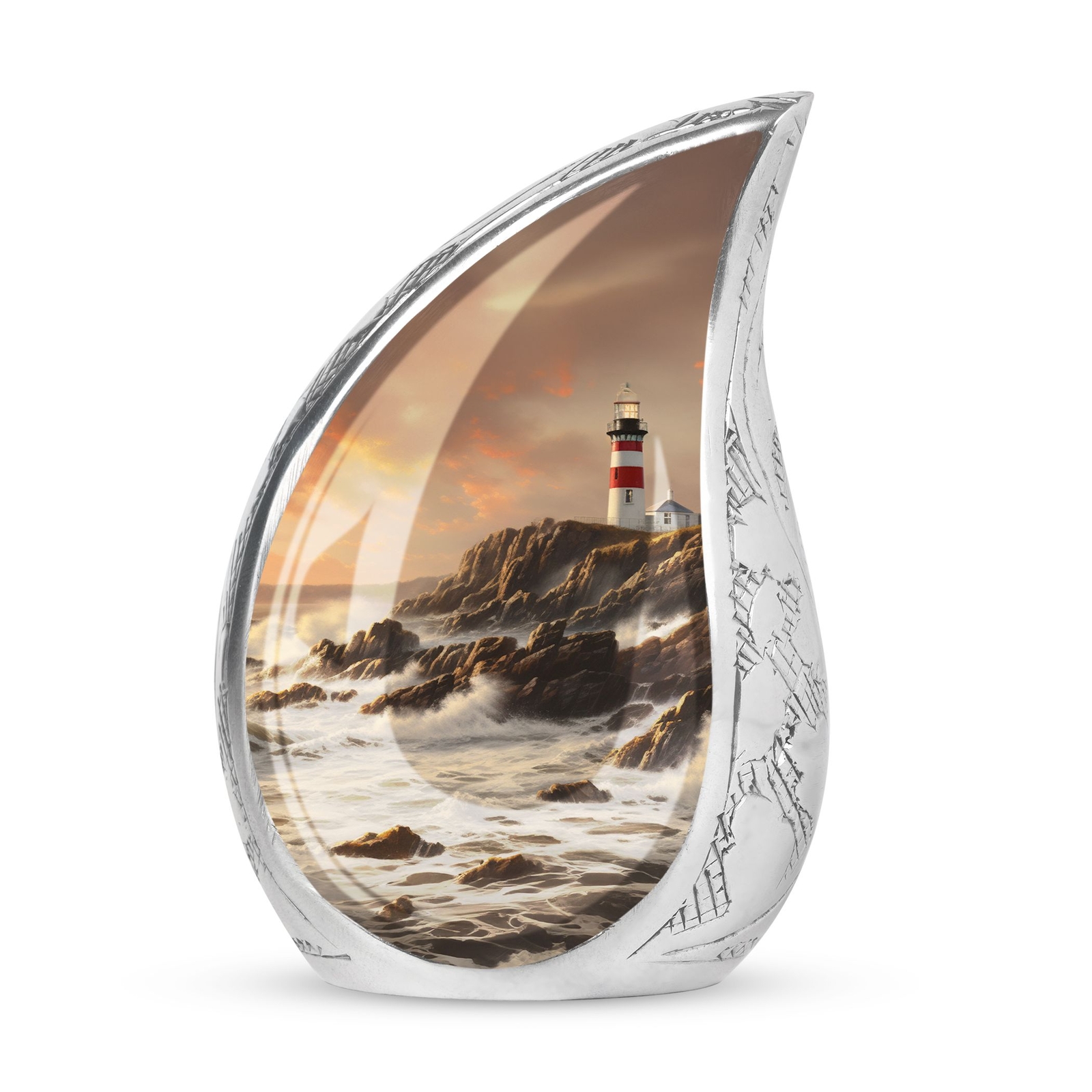 Lighthouse Mini Urn For Ashes - Cremation Keepsakes For Ashes - Small Urn