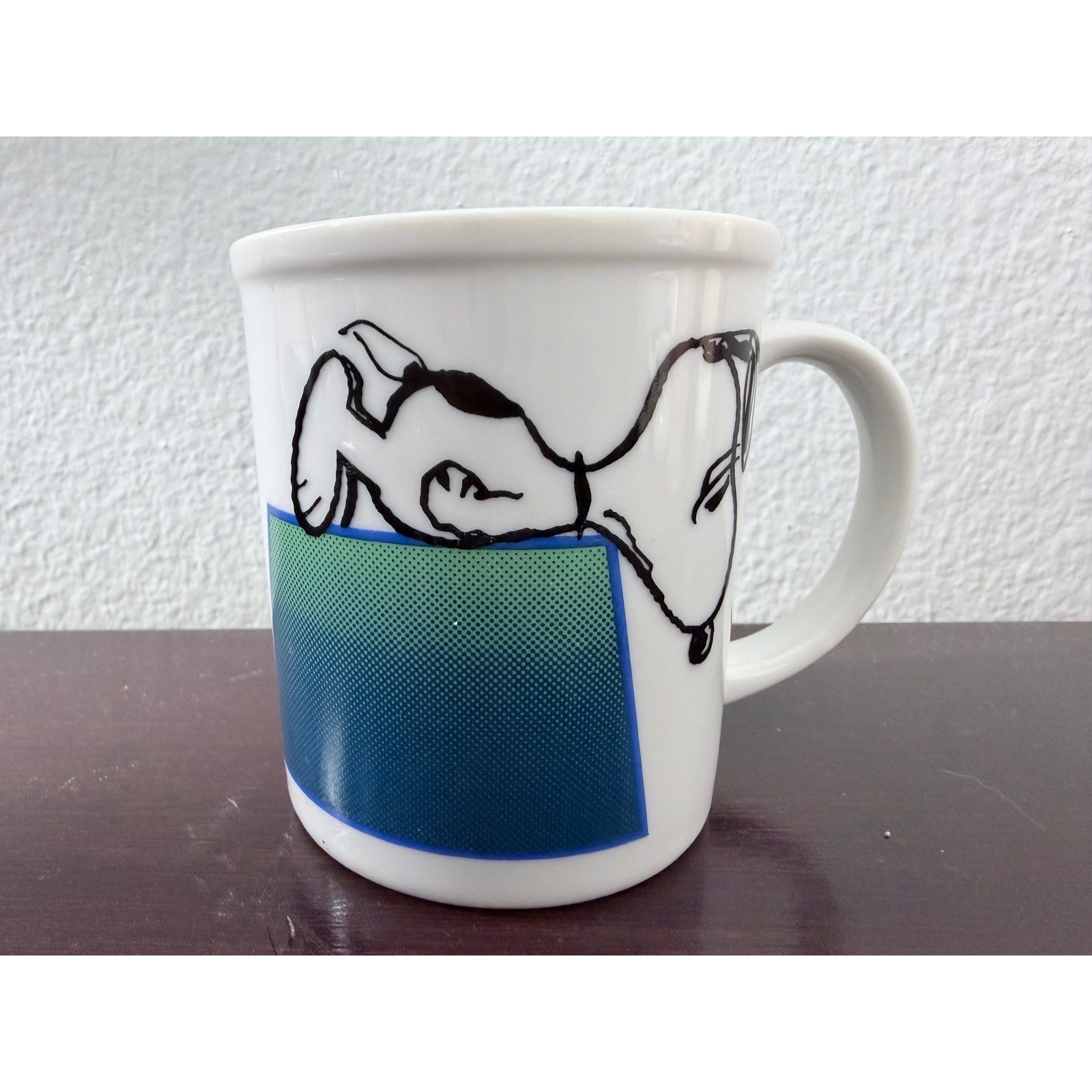 Vintage Snoopy Peanuts Mug I Think I\'m Allergic to Morning Made in Japan White