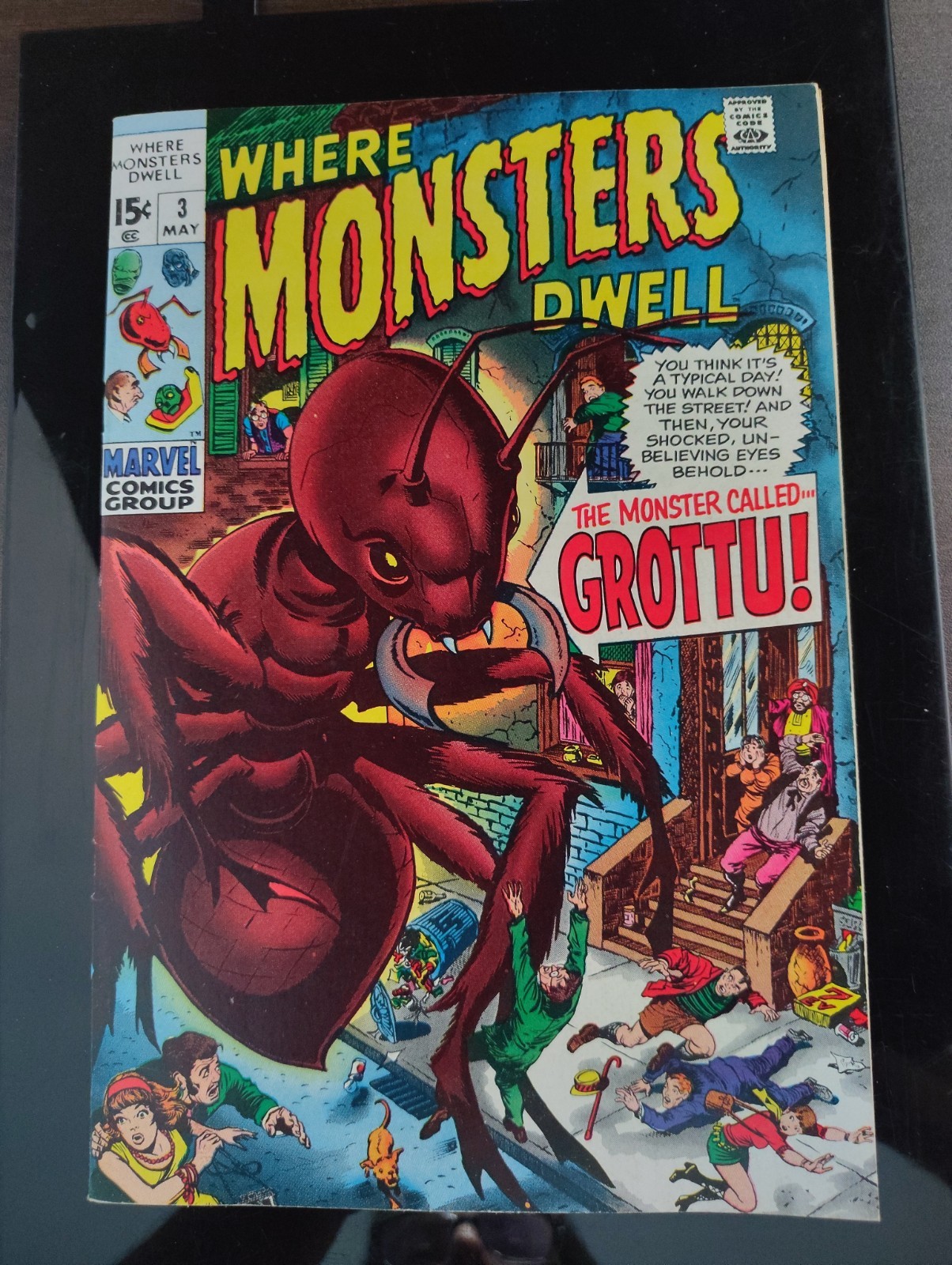 WHERE MONSTERS DWELL #3 🧟NM STUNNING COPY(B14) RARE 1970