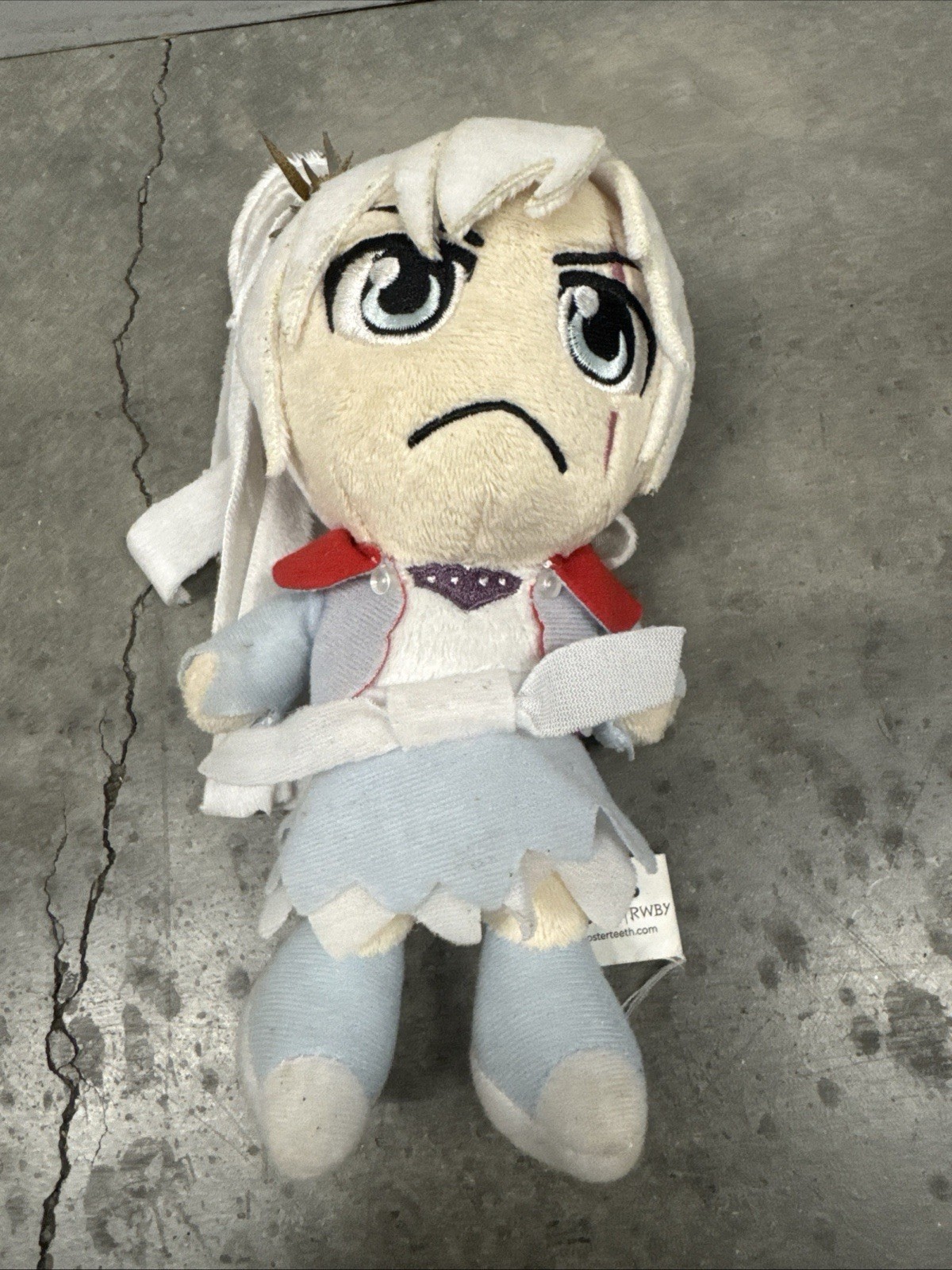 2014 RWBY Plushie Weisschnee Rare Weiss Plush Rooster teeth youtube merch