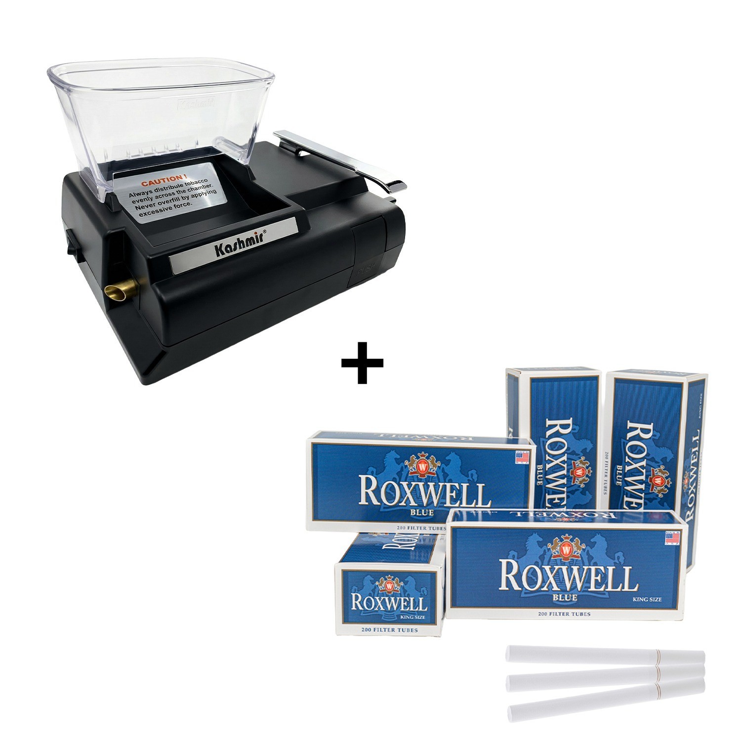 Electric Cigarette Injector Machine with King Size Tubes Kit USA
