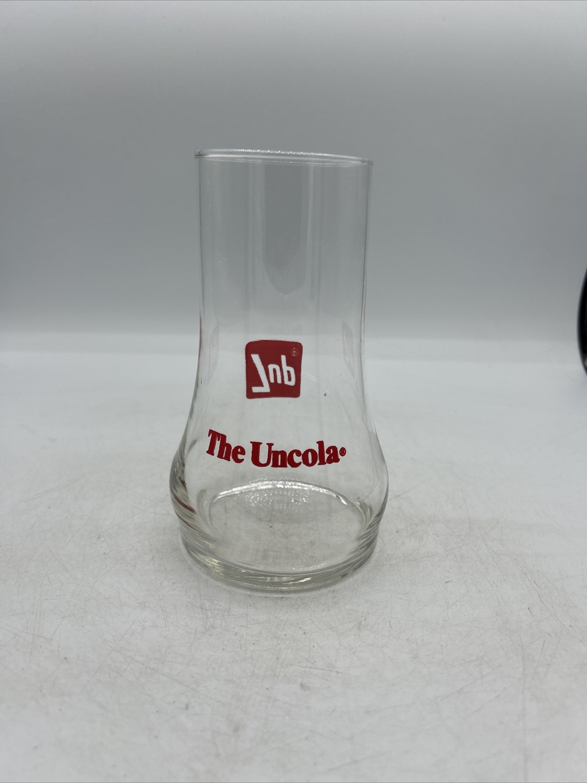 VINTAGE SEVEN UP GLASS UPSIDE DOWN 7UP CLEAR