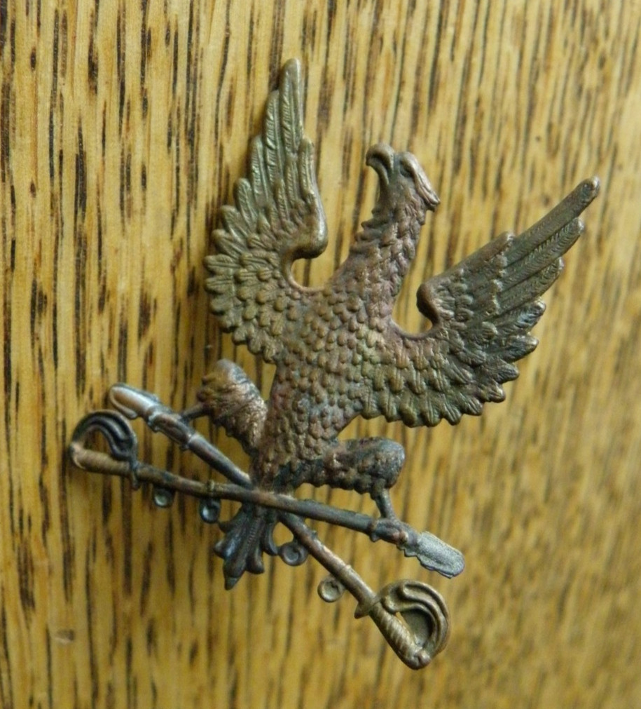 INDIAN WARS ERA US CAVALRY KEPI HAT INSIGNIA