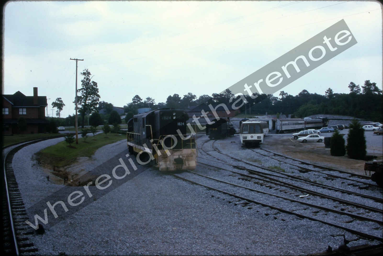 Original Slide Tennessee Valley TVRM 1824 EMD GP7 Chattenooga TENN 6-93 (MK) (JV
