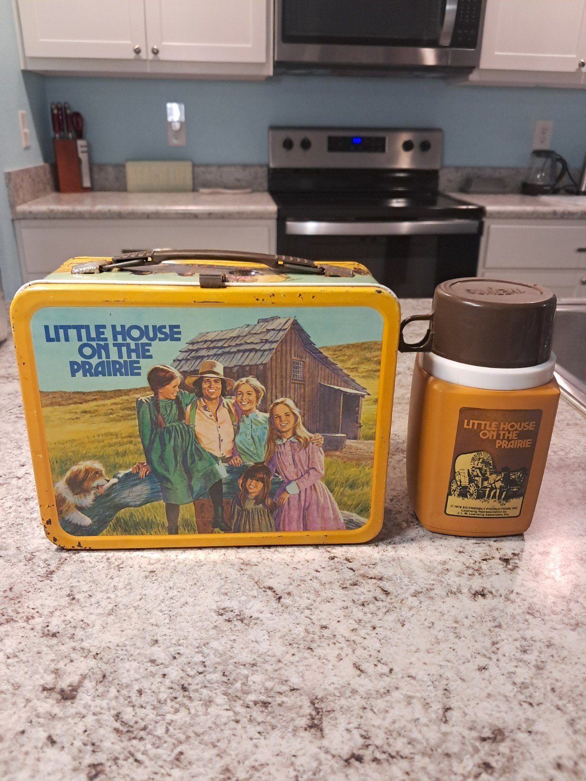 1978 Little House on the Prairie Lunch Box & Thermos * Vintage * Lunchbox kit