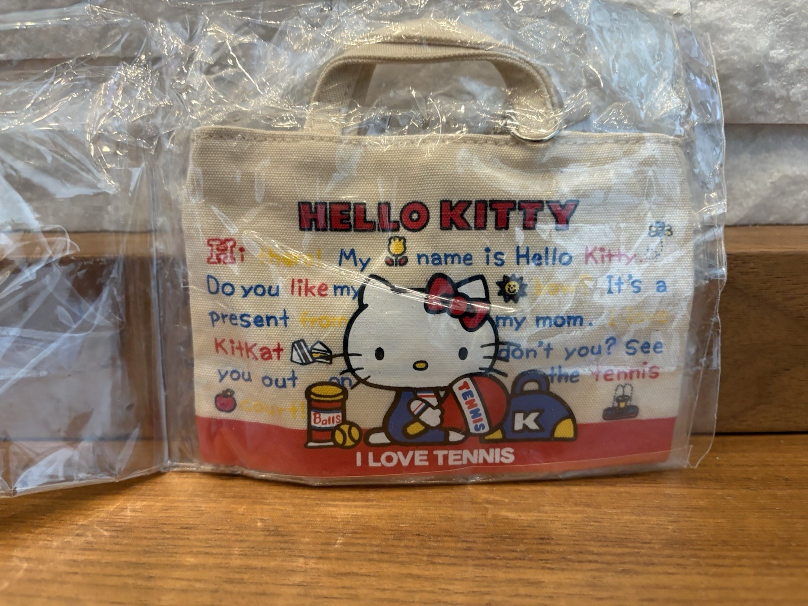 NWT Sanrio Hello Kitty Mini Retro Vintage Tote with Keychain Rare HTF