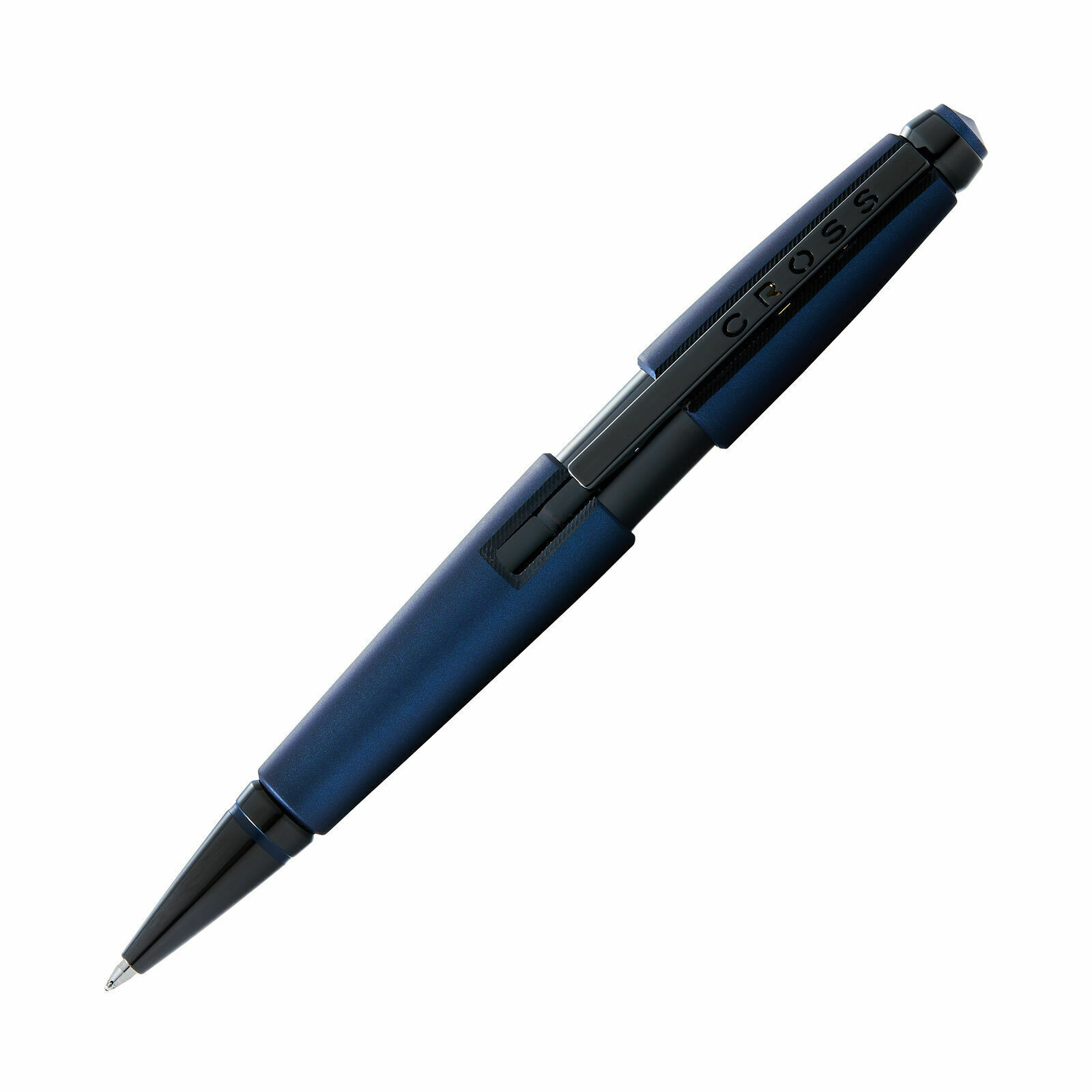 Cross Edge Capless Rollerball Pen Metallic Blue Gel New In Box $100 GIFT