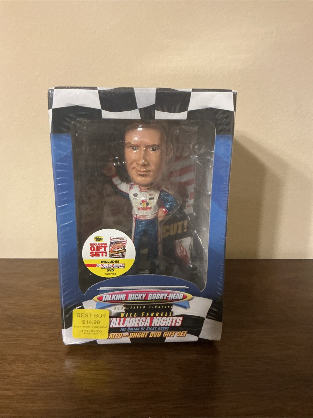 Best Buy Exclusive Gift Set of Talladega Nights Talking Ricky Bobby-Head w/DVD