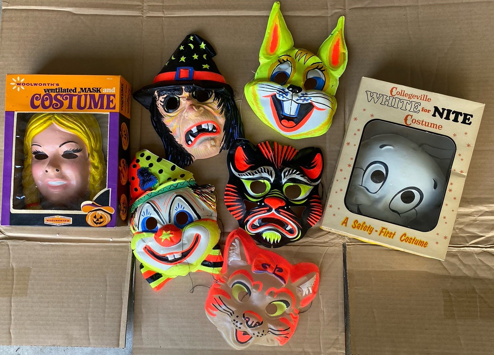 Vintage Children’s Halloween Masks 1960s/1970s