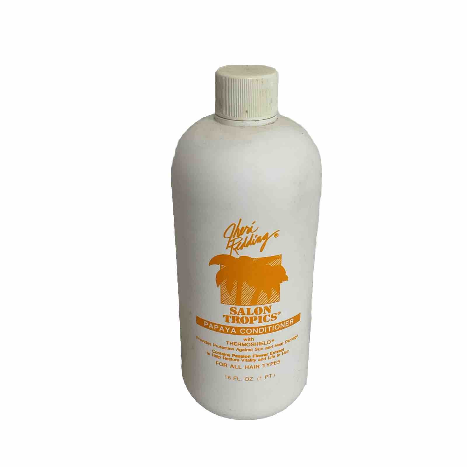 Vtg 80s JHERI REDDING Salon Tropics Papaya Conditioner HIGH END SALON Old Stock