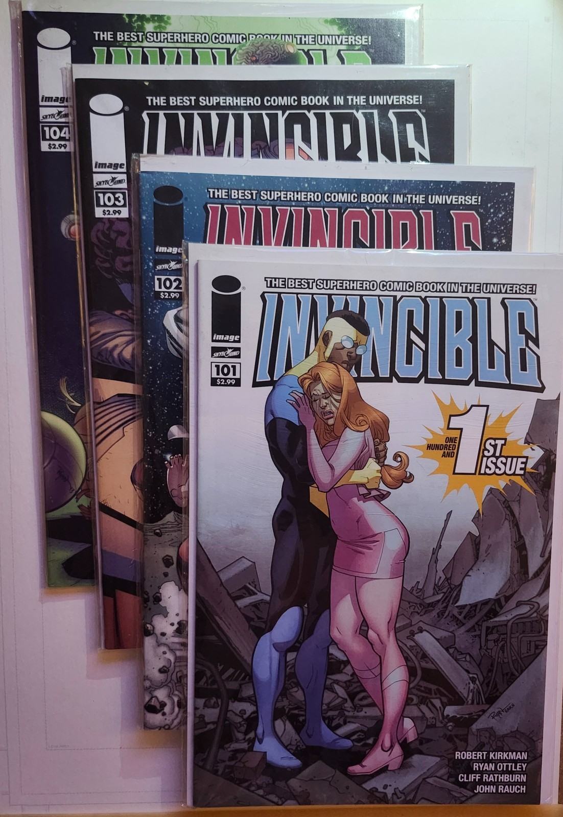 🔥🔥Invincible Comics lot(4) Image. #101, 102, 103, 104....Low Print Run. MINT.