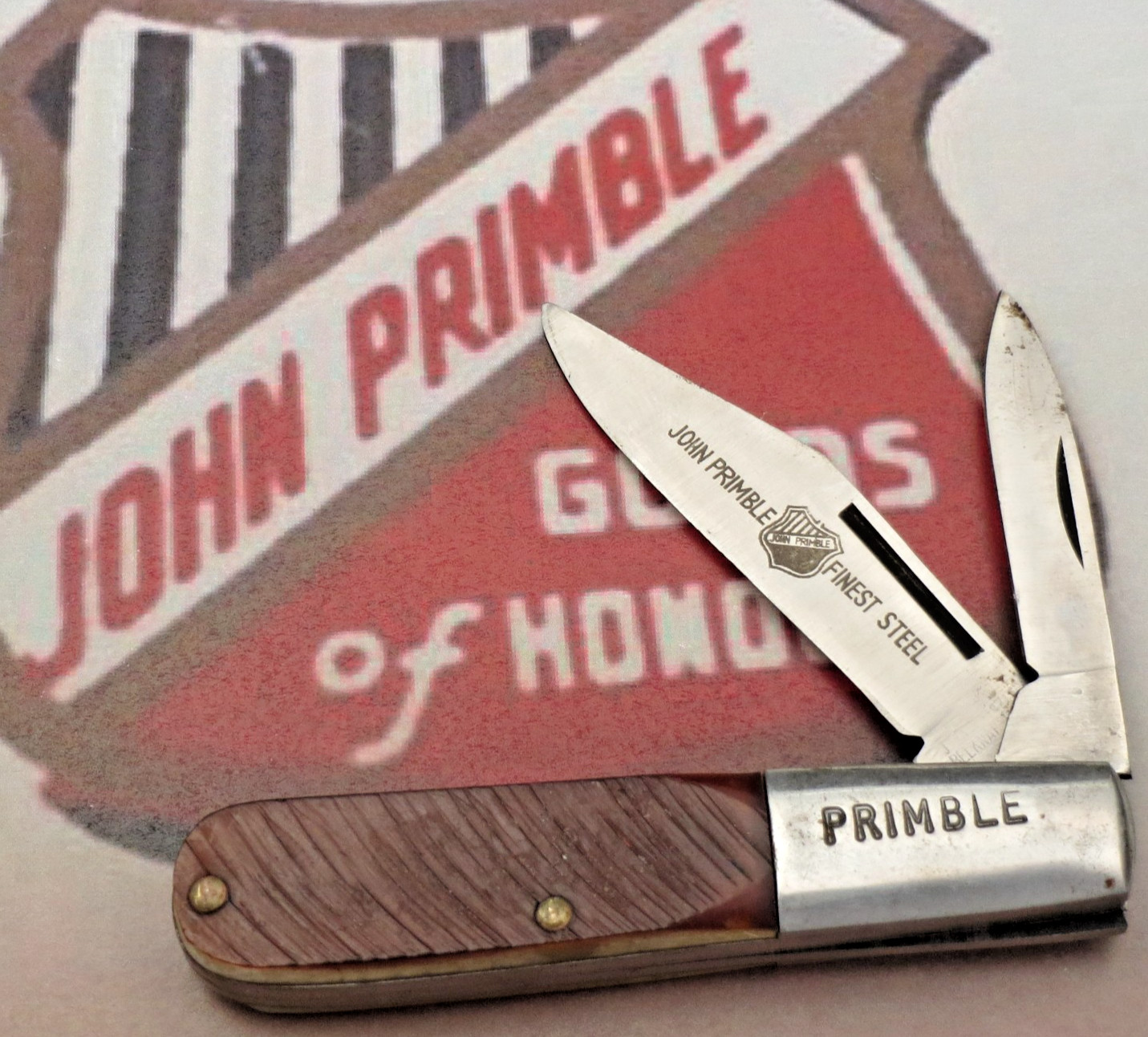 Vintage 1970’s JOHN PRIMBLE BELKNAP HARDWARE Barlow Knife - Delrin - Unused
