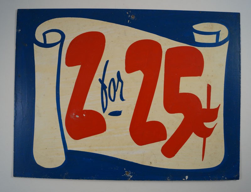 ANTIQUE ADVERTISING SODA FOUNTAIN TIN TRADE SIGN COUNTRY STORE