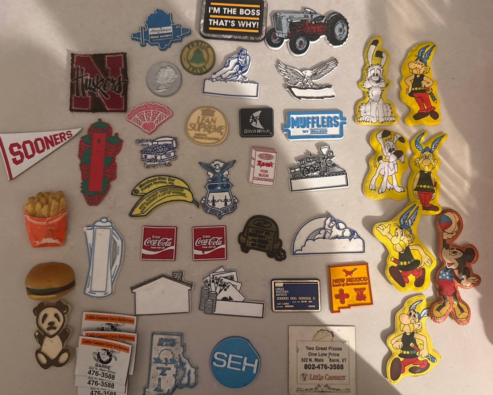 Vintage lot Of Fridge Magnets Funny lot Of 44