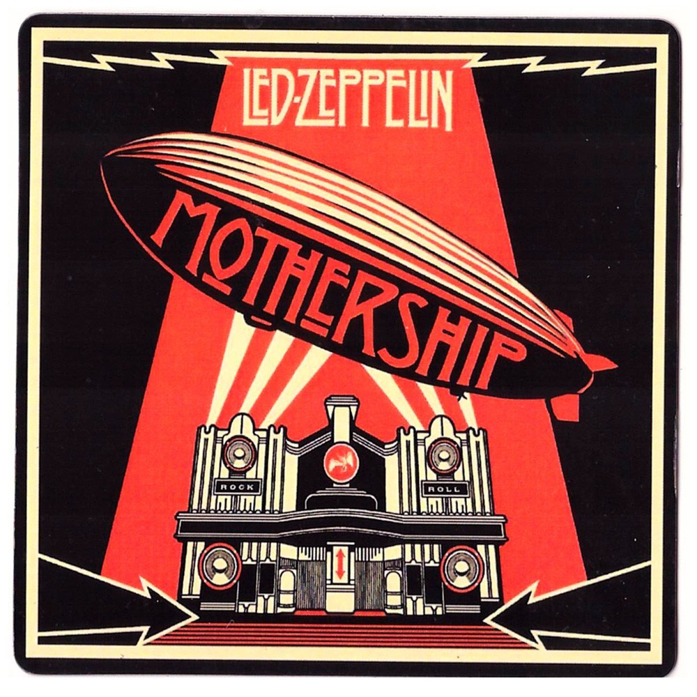 Led Zeppelin Magnet Flexible Mothership Band Logo English Hard Blues Folk Rock