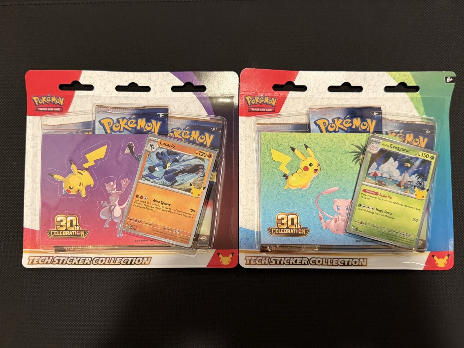 Pokemon 30th Celebration Tech Sticker Collection 2 Pack