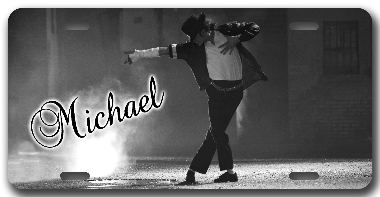 L@@K Michael Jackson License Plate Vanity Auto Tag Room Sign Thriller Micheal