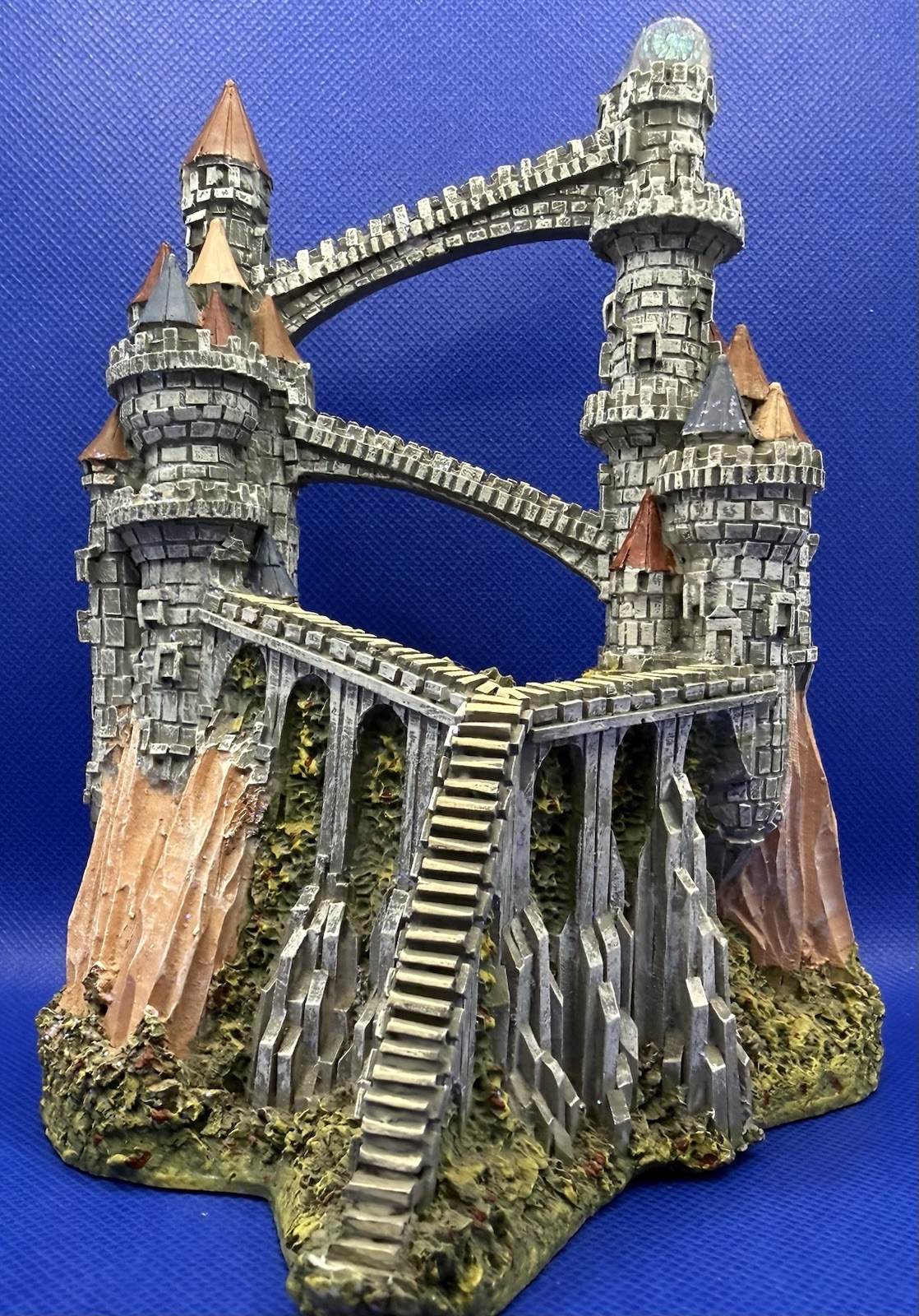Vintage Spoonliques Fantasy Castle Resin Sculpture Crystal Tower 8 inches 1980’s